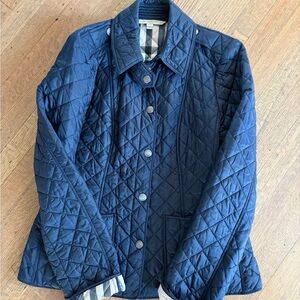 Quilted black Burberry Brit Jacket